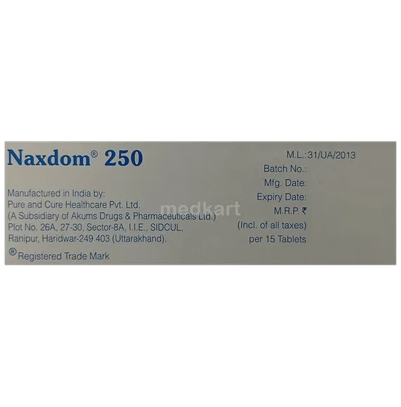 naxdom 250mg tablet 15's